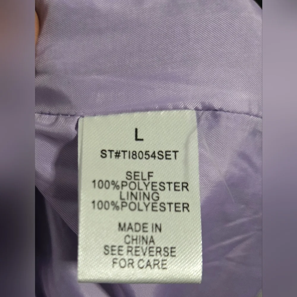 Lavender Tweed Skort Size Large Y2K Mini Skirt Preppy Cute Spring Summer - Picture 9 of 9